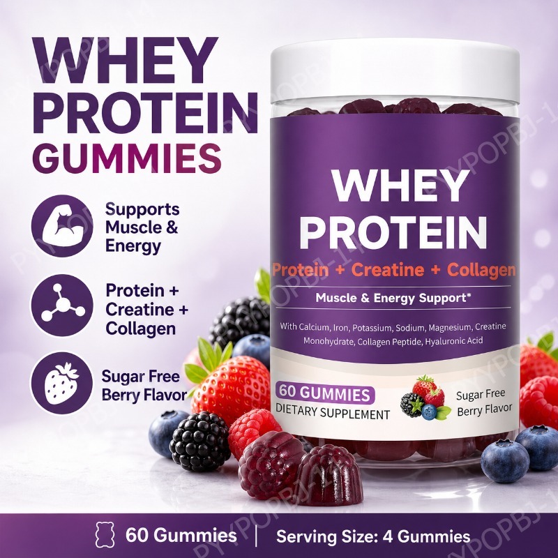 Fitness Nutrition Whey Protein - โปรตีนกัมมี่ผสมเวย์ ครีเอทีน คอลลาเจน โปรตีน 12 กรัม