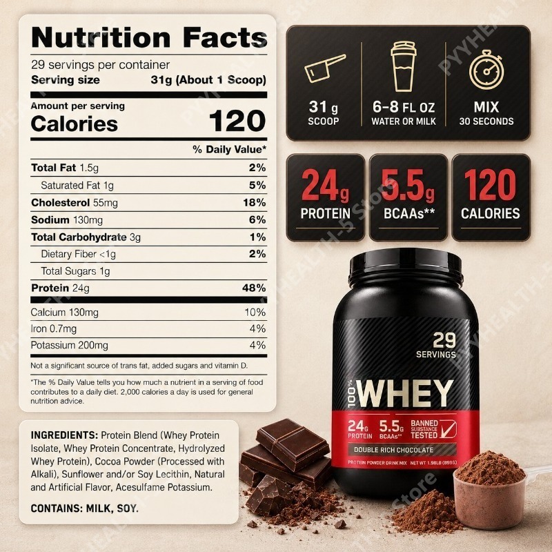 เวย์โปรตีนผง รสช็อกโกแลตเข้มข้ - Fitness Nutrition Whey Protein บทวิจารณ์และราคา