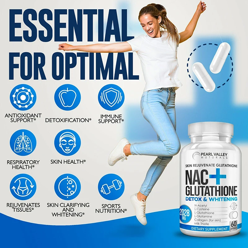 แคปซูลกลูตาไธโอน-ข้อต่อและเส้น - Nac N Acetyl Cysteine บทวิจารณ์และราคา